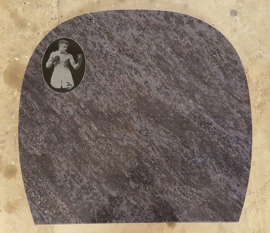 Laser Etching Example by Derbyshire Memorials